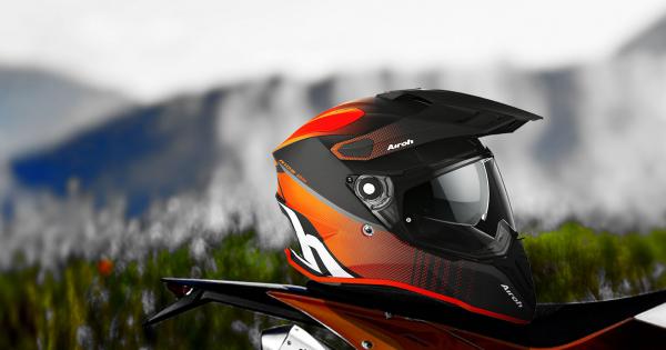 Casco on-off integrale Airoh Commander Orange - Cabutti Motor