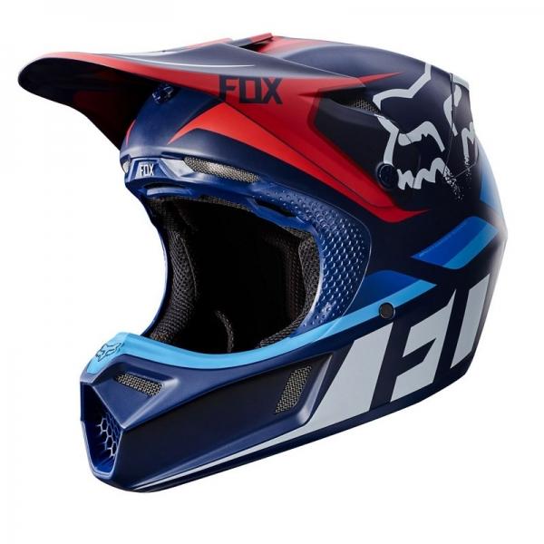 CASCO DA CROSS AIROH WRAAP BROKEN BLU E ROSSO - PaolettiRacing.it