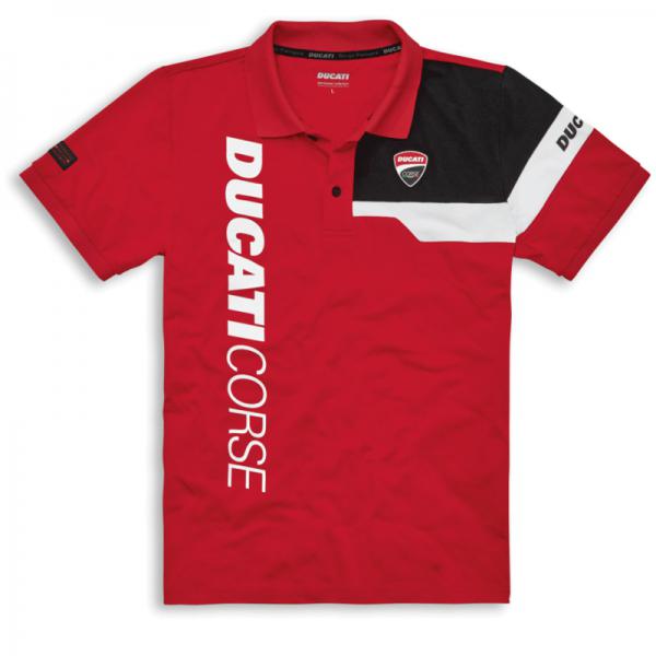 DUCATI 98770083 DC Track Polo Uomo Rossa