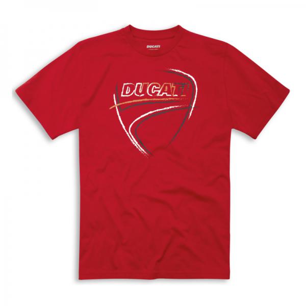 DUCATI 98770093 HEARTBEAT T-Shirt Uomo Rossa