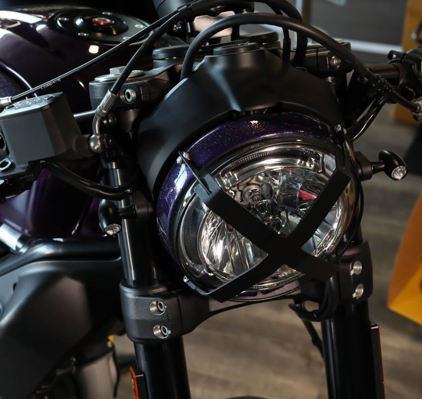 scrambler cafe racer viola cabutti motor - sospensioni