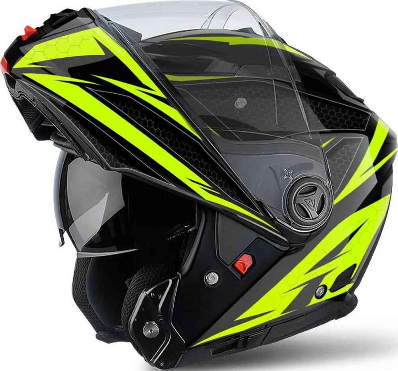 casco modulare AIROH PHANTOM-S EVOLVE yellow helmet