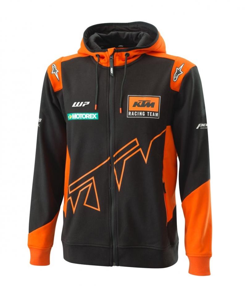 Abbigliamento Casual Felpa KTM con zip - TEAM ZIP HOODIE cod.3PW22002040X