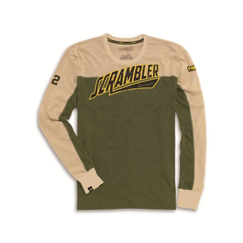 T-shirt long sleeves Ducati SCRAMBLER 98769175 maglia manica lunga TRACK  STAR uomo